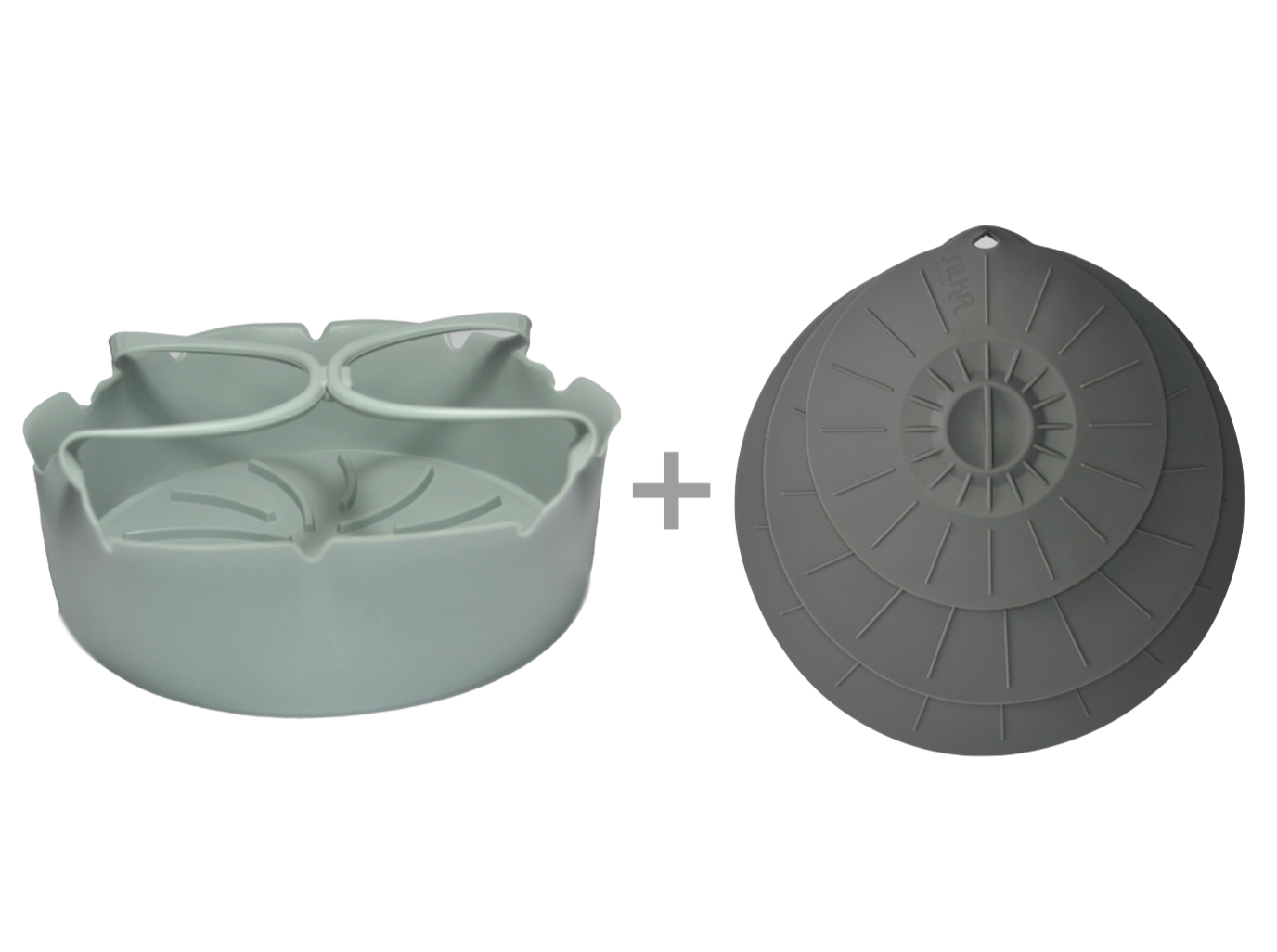Pack 1 Bandeja para Airfryer + 3 Tapas multiuso