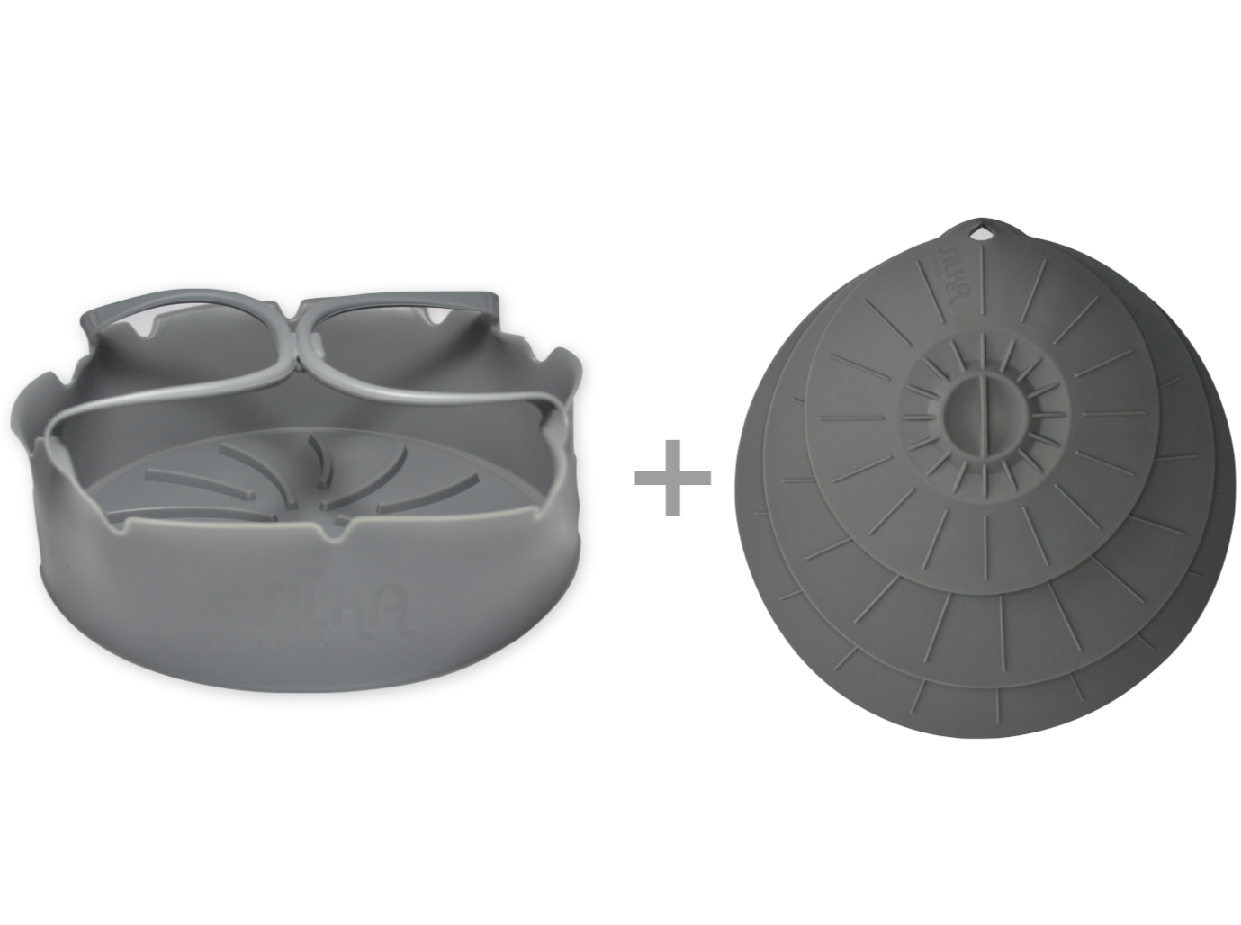 Pack 1 Bandeja para Airfryer + 3 Tapas multiuso