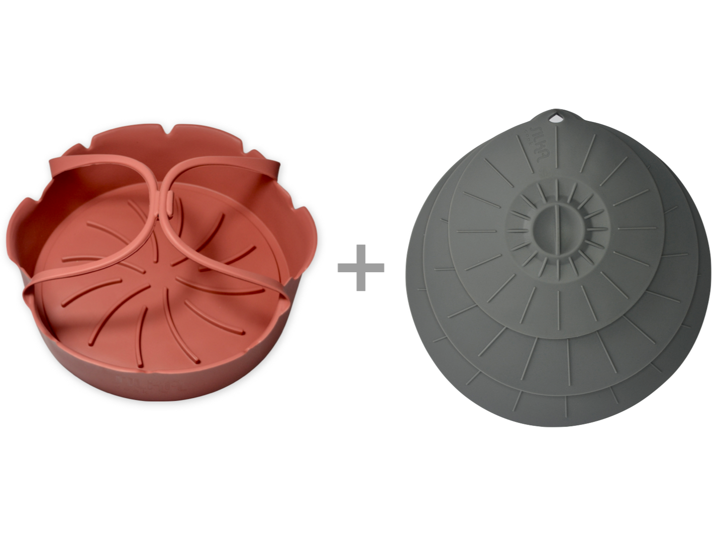 Pack 1 Bandeja para Airfryer + 3 Tapas multiuso